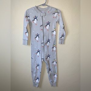 Boys 3T Hanna Andersson footless penguin sleeper organic cotton